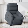 vidaXL Fauteuil inclinable &eacute;lectrique gris fonc&eacute; velours