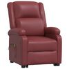 vidaXL Fauteuil de massage Rouge bordeaux Similicuir