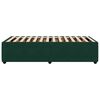 vidaXL Cadre de lit sans matelas vert foncé 90x200 cm velours
