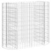 vidaXL Lit sur&eacute;lev&eacute; &agrave; gabion Fer galvanis&eacute; 120x50x100 cm