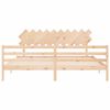vidaXL Cadre de lit sans matelas 200x200 cm bois massif
