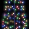 vidaXL Arbre de No&euml;l LED avec piquets au sol Multicolore 400 cm Fer