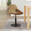 vidaXL Tabouret de bar Marron Velours