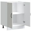 vidaXL Meuble de base de lavabo Lucca blanc brillant bois ing&eacute;nierie