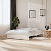vidaXL Cadre de lit sans matelas blanc bois massif 150x200 cm