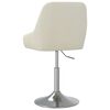 vidaXL Tabouret de bar Cr&egrave;me Tissu