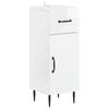 vidaXL Meuble de Rangement de Salle de Bain HAARLEM Blanc brillant
