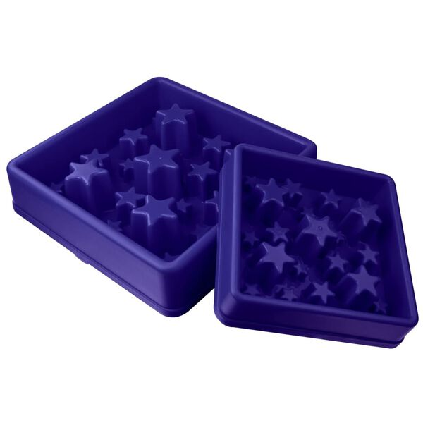 EAT SLOW LE LONGER Mangeoire lente Star bleu S