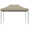 vidaXL Tente de réception pliable escamotable taupe 410x279x315 cm