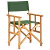 vidaXL Chaises de metteur en scène lot de 2 bois massif d'acacia vert