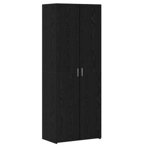 vidaXL Haut Armoire 2 pcs Ch&ecirc;ne noir 70 x 42,5 x 185 cm