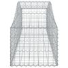 vidaXL Paniers à gabions arqués 4 pcs 200x50x40/60 cm fer galvanisé