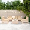 vidaXL Salon de jardin 6 pcs bois de pin massif