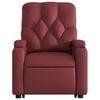 vidaXL Fauteuil inclinable de massage électrique rouge bordeaux