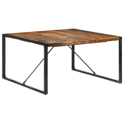 vidaXL Table de salle à manger 140x140x75 cm Bois solide