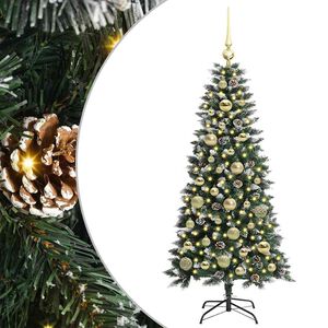 vidaXL Sapin de No&euml;l artificiel Vert 120 cm PVC, plastique et acier