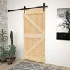 vidaXL Porte coulissante avec kit de quincaillerie 80x210cm Pin massif