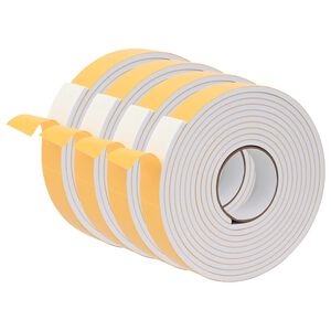 vidaXL Ruban adh&eacute;sif en mousse 4 pc Blanc 30mm x 5m Mousse CR