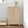 vidaXL Buffet haut Ch&ecirc;ne sonoma 70x31x115 cm Bois d'ing&eacute;nierie