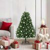 vidaXL Sapin de No&euml;l artificiel avec 150 LED Vert 120 cm PVC et m&eacute;tal
