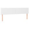 vidaXL T&ecirc;tes de lit Blanc 180x5x78/88 cm Similicuir
