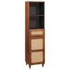vidaXL Buffet Marron 38 x 33,5 x 160 cm Bois de mangue massif