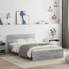 vidaXL Cadre de lit sans matelas sonoma gris 120x200 cm