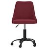 vidaXL Chaise pivotante de salle &agrave; manger Rouge bordeaux Tissu