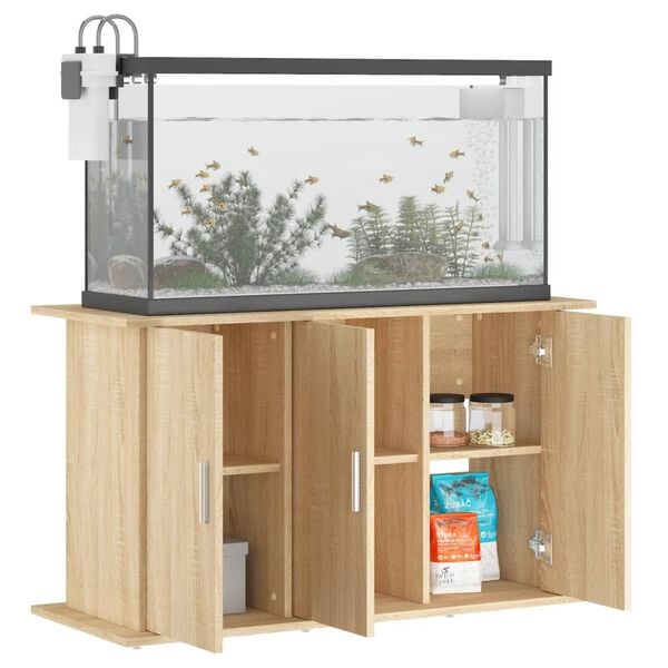 vidaXL Support d'aquarium ch&ecirc;ne sonoma 101x41x58 cm bois d'ing&eacute;nierie