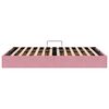 vidaXL Lit de Rangement avec matelas Rose 140 x 190 cm Velours