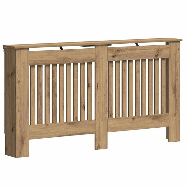 vidaXL Cache-Radiateur Chêne artisanal 152 x 19 x 81,5 cm