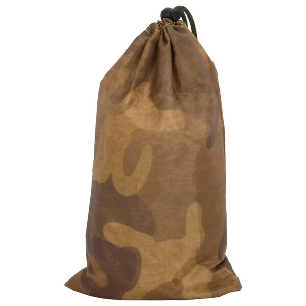 vidaXL Filet de camouflage avec sac de rangement 409x206 cm sable