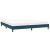 vidaXL Cadre de lit sans matelas bleu fonc&eacute; 200x220 cm velours