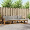 vidaXL Ensemble de canap&eacute;s d'ext&eacute;rieur 5 pcs Gris Naturel et Clair