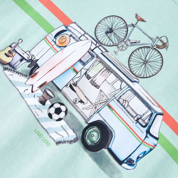 T-shirt pour enfants menthe claire 128