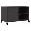 vidaXL Meuble TV noir 68x39x43,5 cm acier