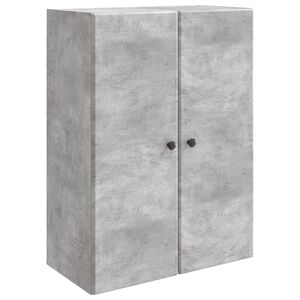 vidaXL Armoire Murale 66 x 34,5 x 90 cm Bois d'ing&eacute;nierie Gris b&eacute;ton