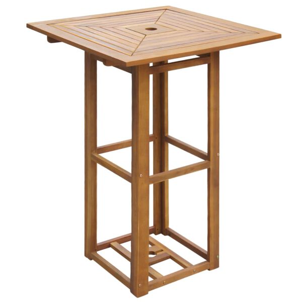 vidaXL Table de bistro 75 x 75 x 110 cm Bois d'acacia massif
