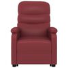 vidaXL Fauteuil de massage Rouge bordeaux Similicuir