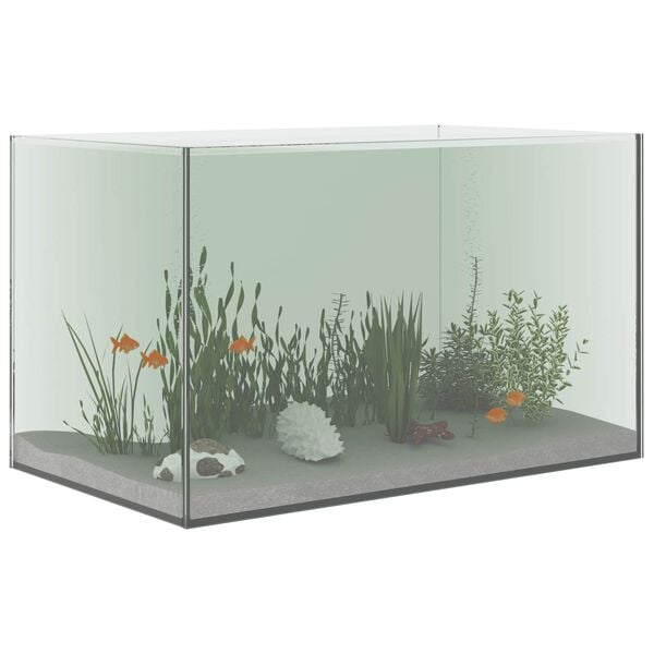 vidaXL Aquarium avec stockage Transparent 50 x 30 x 30 cm Verre