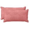 vidaXL Coussin avec oreiller HOUTEN 2 pc Rose Fl&oslash;jl