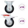 vidaXL 32 pcs Roulettes 100 mm