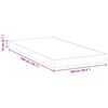 vidaXL Matelas Blanc 100 x 200 cm Mousse à mémoire de gel