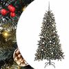 vidaXL Sapin de No&euml;l artificiel Vert 210 cm PVC, plastique et acier