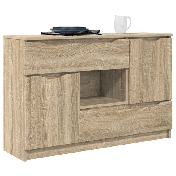 vidaXL Buffet Ch&ecirc;ne Sonoma 100 x 30 x 65,6 Bois d'ing&eacute;nierie