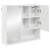 vidaXL Ensemble de mobilier de salle de bain 3 pcs Blanc brillant
