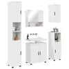 vidaXL Ensemble de mobilier de salle de bain 5 pcs Blanc brillant