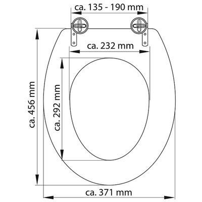 SCHÜTTE Siège de toilette Duroplast WHITE