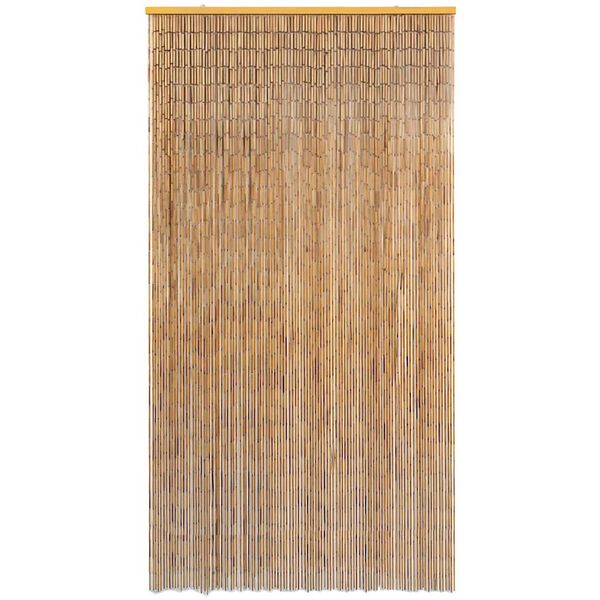 vidaXL Rideau de porte contre insectes Bambou 120 x 220 cm