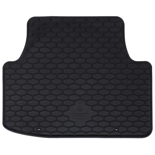vidaXL Tapis de voiture 4 pcs Noir Caoutchouc